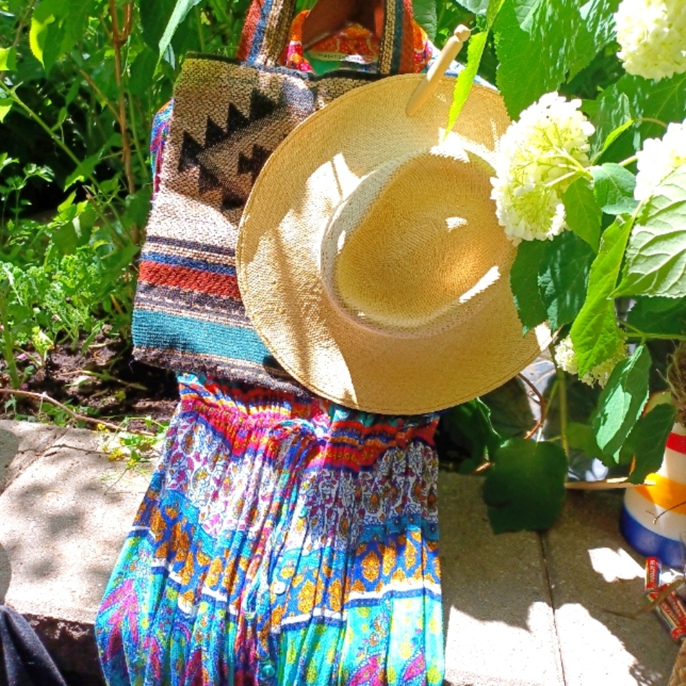 Melange Color Me Dress size Small Hat and Bag
